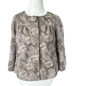 DKNY Jeans‎ Floral brocade Officecore cropped Jacket